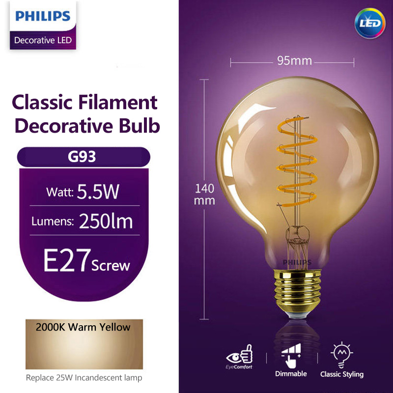 Philips LED G93 Classic Filame - огляд і ціна Philips Bulb Led Classic