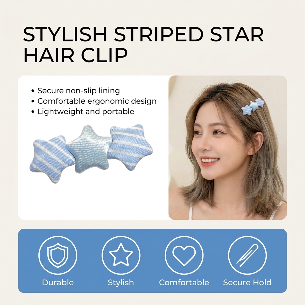 Cute Star Shaped Hair Clip For - огляд і ціна Korean Daily Lifestyle
